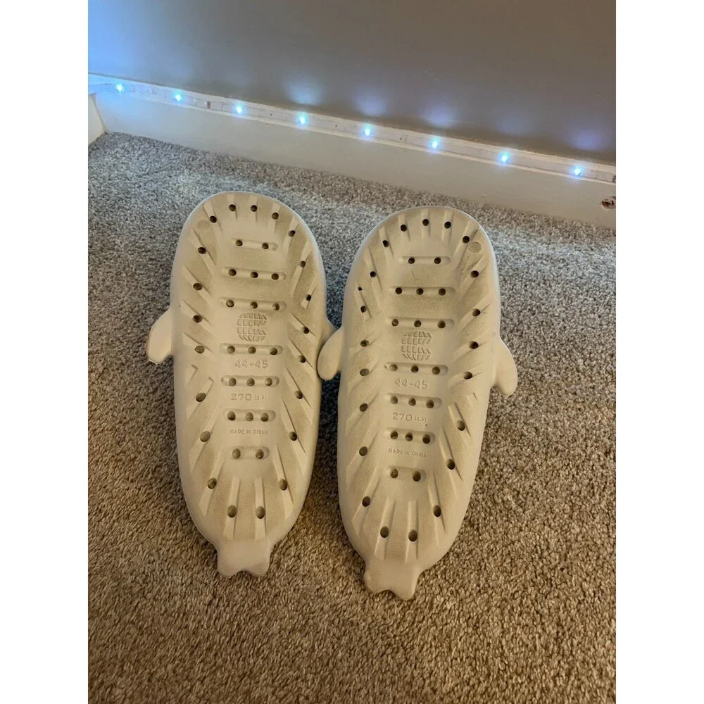 Official Cloud Sharks Slides Off-White Men 10-11 Glow Anglerfish Fin Mod